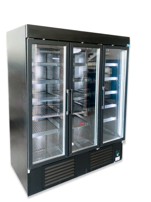 235 L Getränkekühlschrank (Flaschenkühlschrank) mit Glastür. Abschließbar.  weiß. Freistehender Getränkekühlschrank - orange - Gastronomiebedarf &  Großküchentechnik