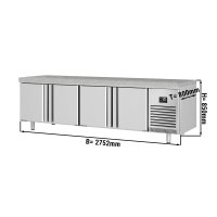 Bäckereikühltisch PREMIUM PLUS - 2752x800mm - 4...