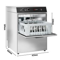 Doppelwandige Mini-Gläserspülmaschine - 2,77 kW...