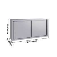 Edelstahl Wandhängeschrank ECO - 1400x400mm - mit...