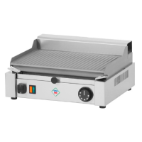 Elektro Grillplatte gerillt, B 387 x T 322 x H 182 mm